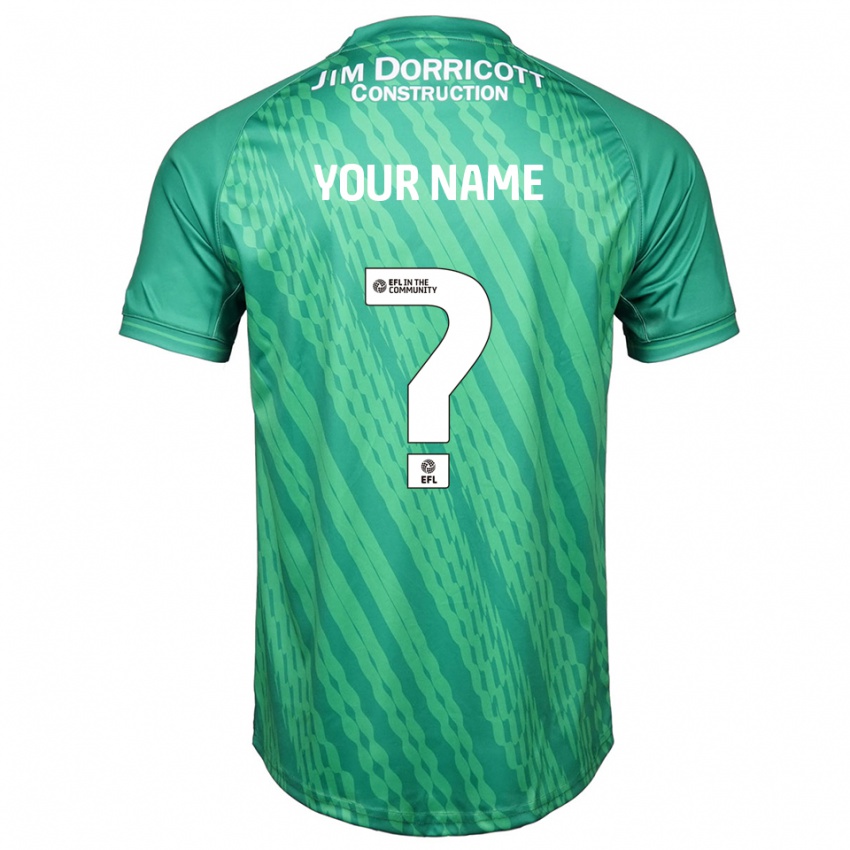 גברים שרוסברי טאון ירוק טורקיז חולצת שוער 2025/26 חולצה קצרה