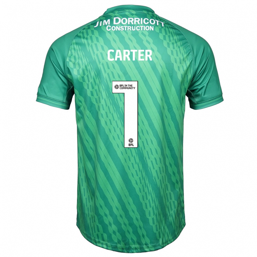 גברים Phoebe Carter #1 ירוק טורקיז חולצת שוער 2025/26 חולצה קצרה