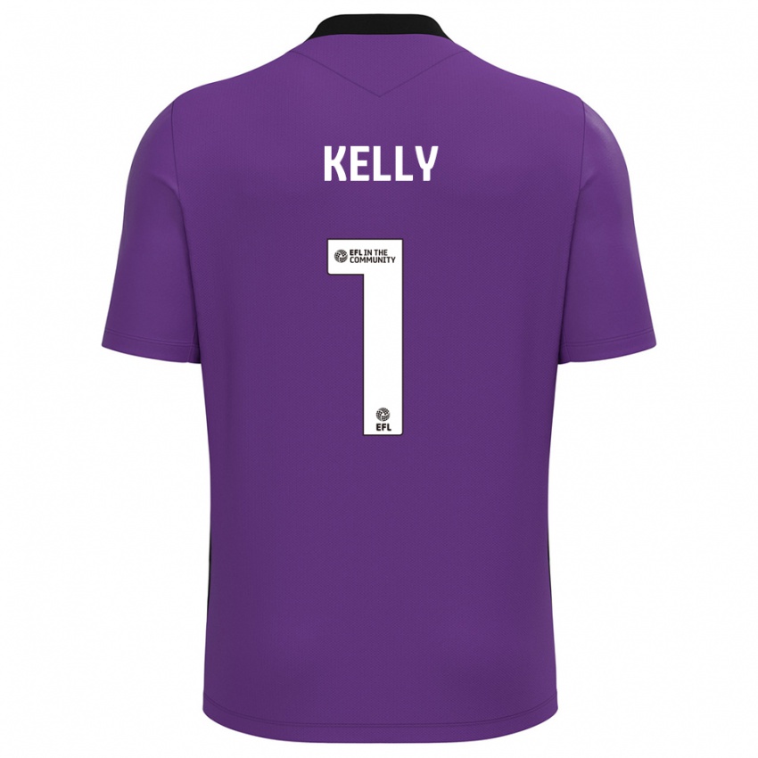 גברים Michael Kelly #1 אינדיגו חולצת שוער 2025/26 חולצה קצרה