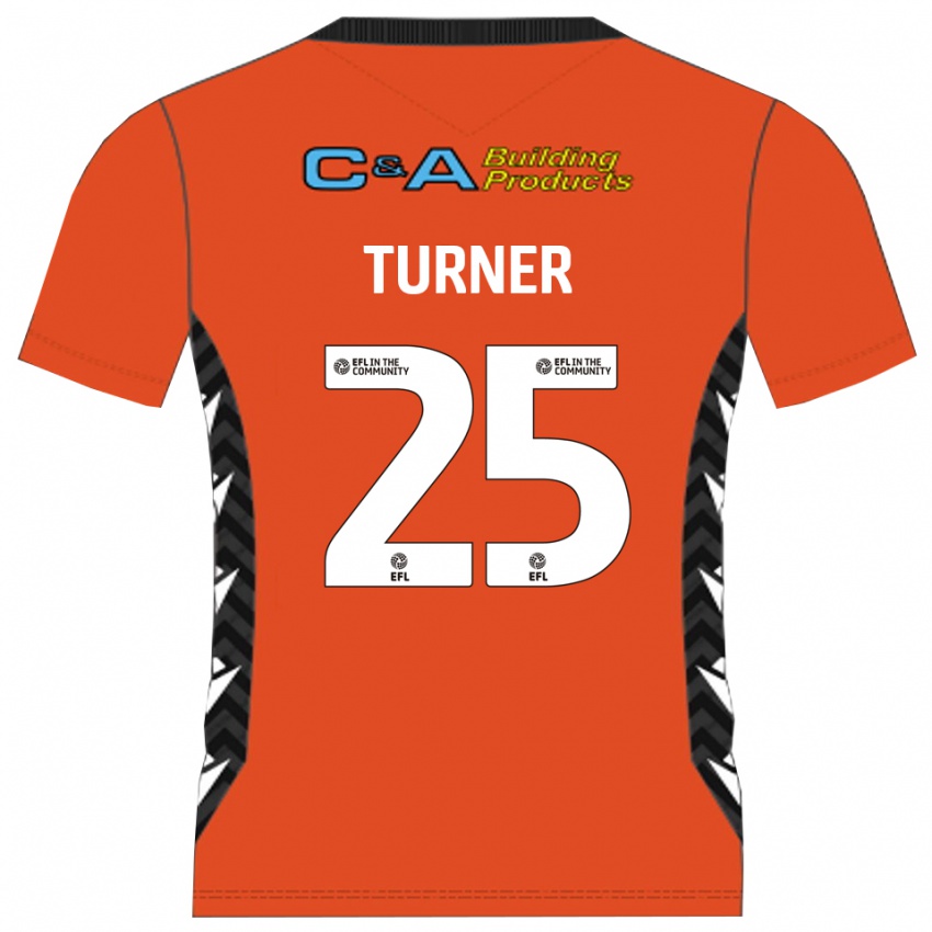 גברים Jake Turner #25 שחור כתום חולצת שוער 2025/26 חולצה קצרה