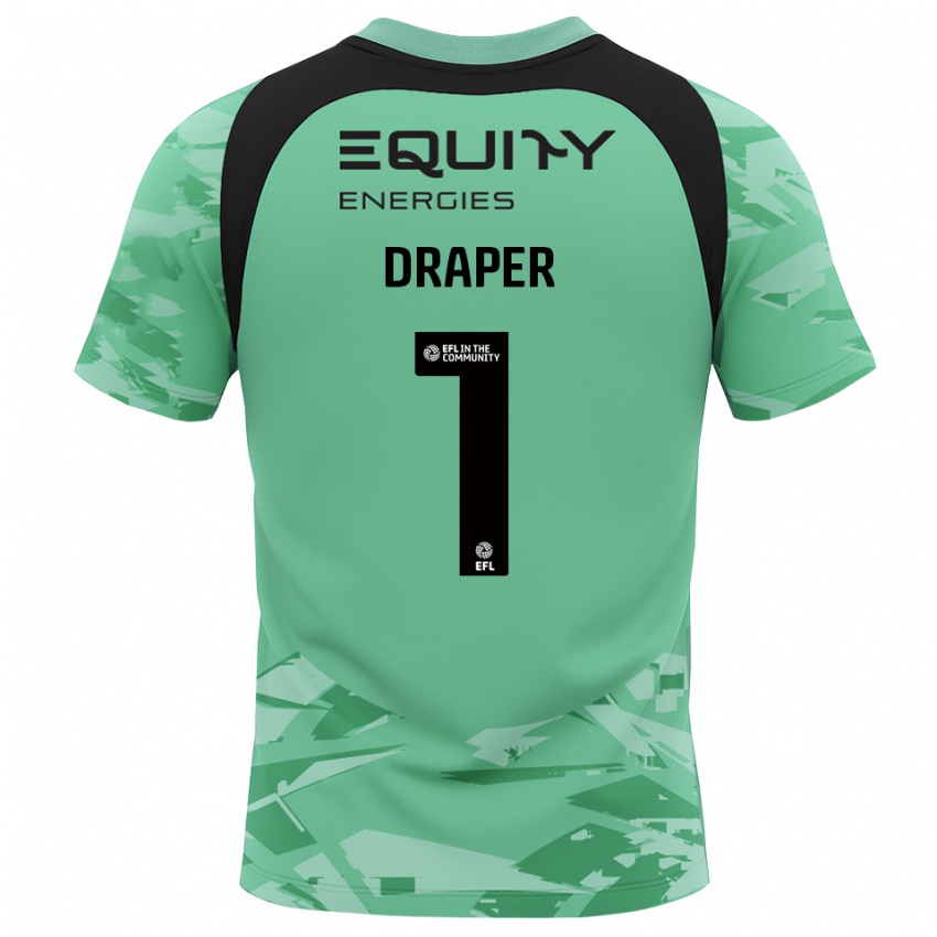 גברים Anna Draper #1 אפור ירוק בהיר חולצת שוער 2025/26 חולצה קצרה