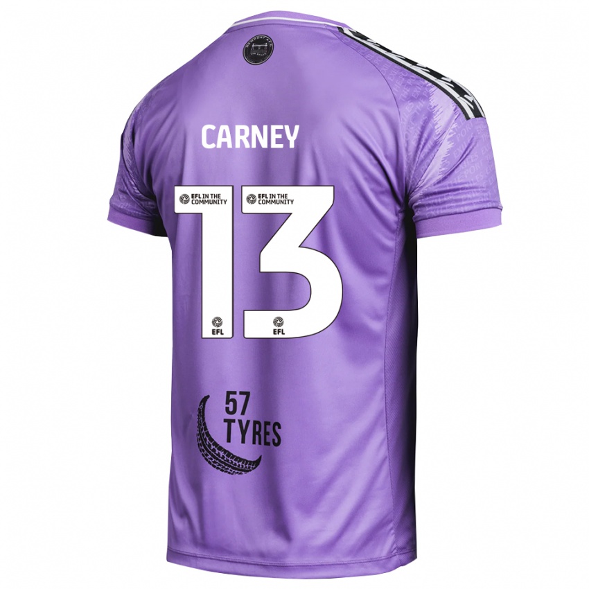 גברים ג'ייקוב קרני #13 סגול בהיר חולצת שוער 2025/26 חולצה קצרה