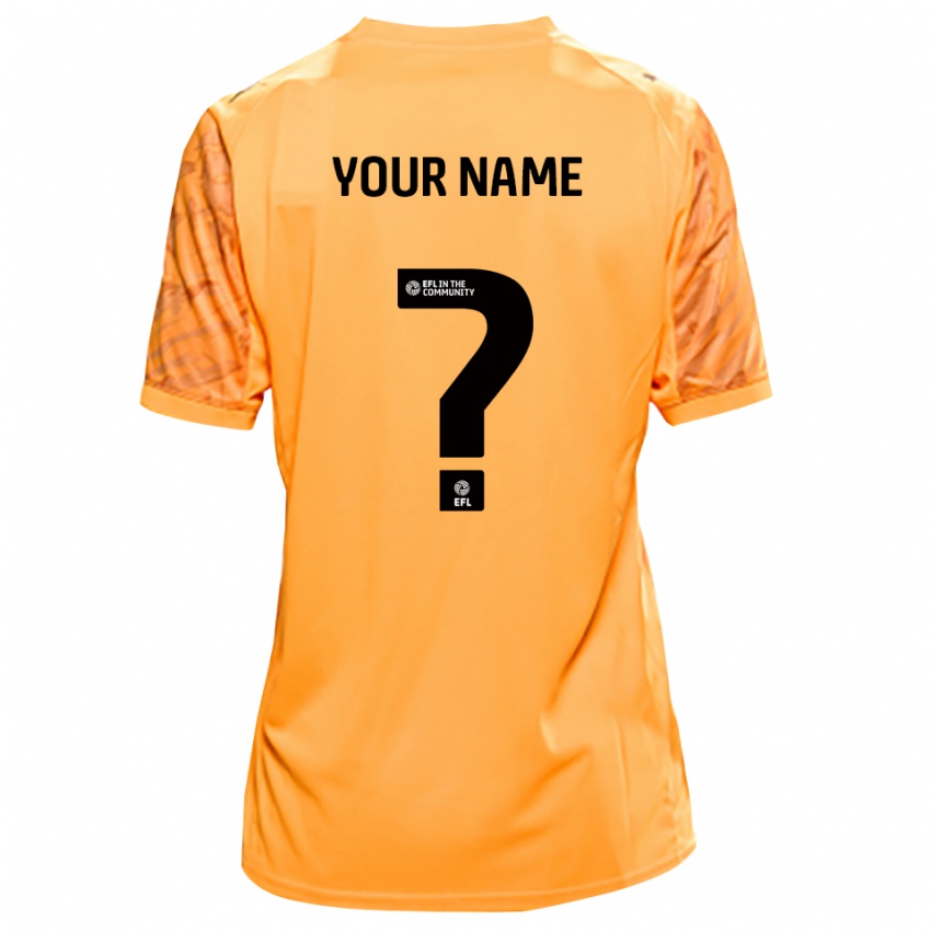 גברים אולדהאם אתלטיק שחור כתום חולצת שוער 2025/26 חולצה קצרה