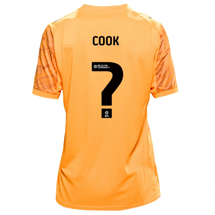 גברים Cook #0 שחור כתום חולצת שוער 2025/26 חולצה קצרה