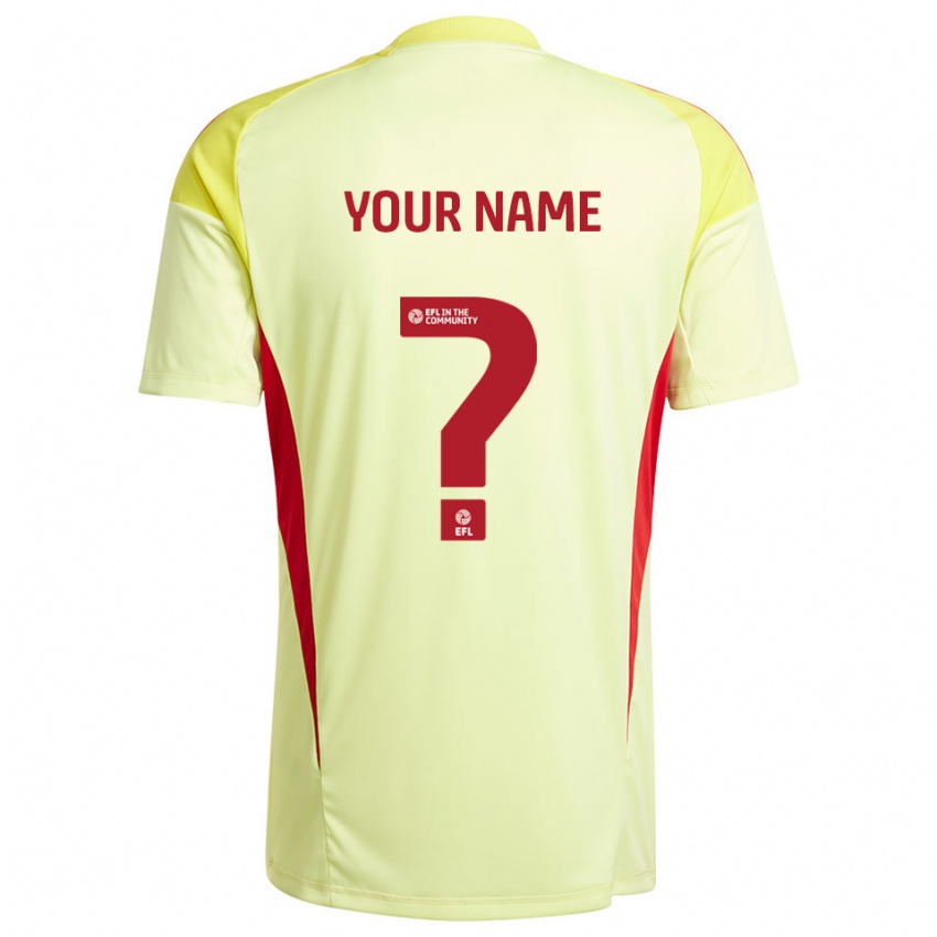 גברים סווינדון טאון צהוב חיוור חולצת שוער 2025/26 חולצה קצרה