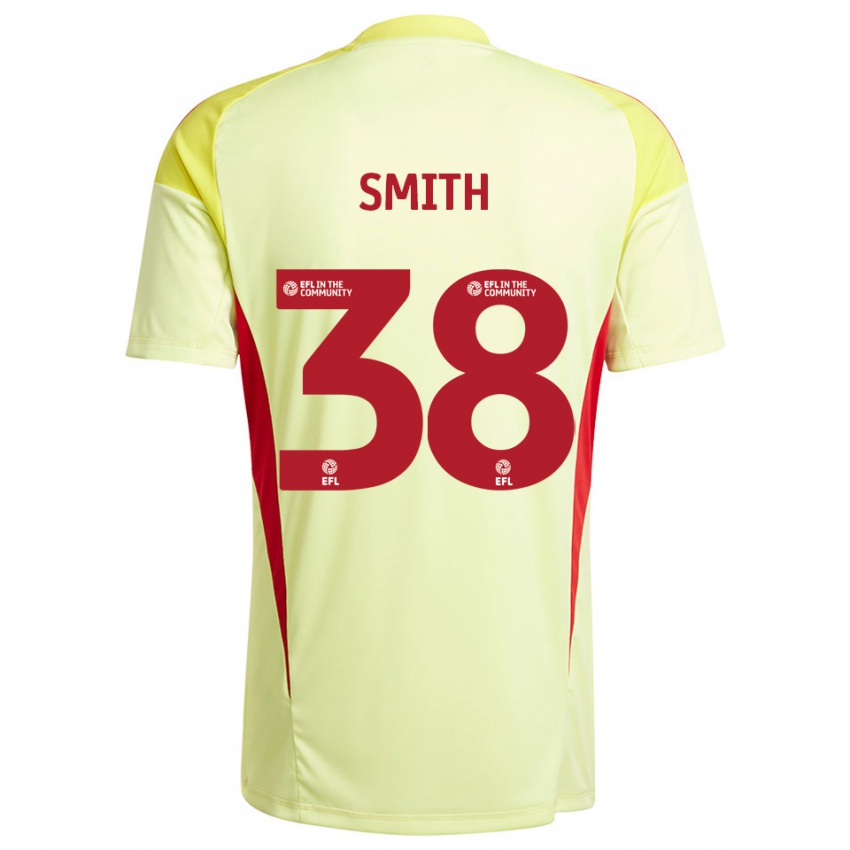 גברים Sam Smith #38 צהוב חיוור חולצת שוער 2025/26 חולצה קצרה