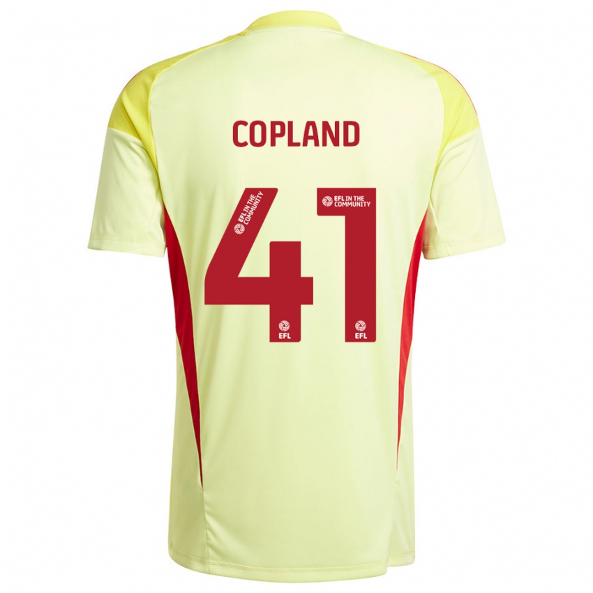 גברים Jack Copland #41 צהוב חיוור חולצת שוער 2025/26 חולצה קצרה