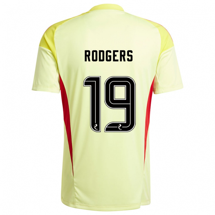 גברים Lisa Rodgers #19 אדום צהוב חולצת שוער 2025/26 חולצה קצרה