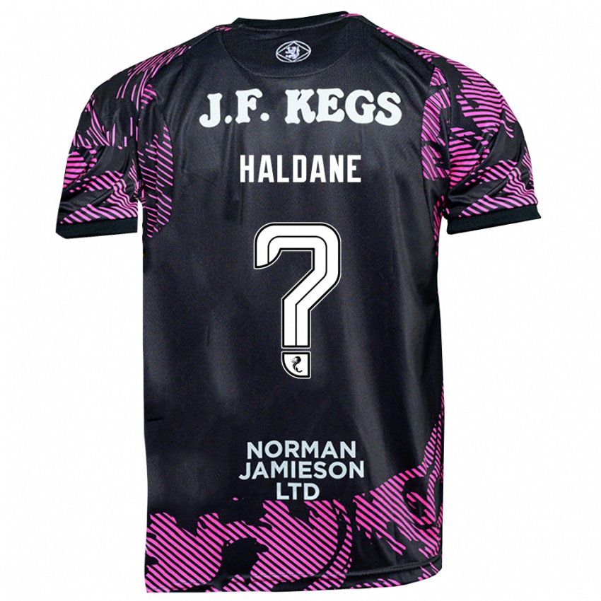 גברים לואיס הלדיין #0 שחור ורוד חולצת שוער 2025/26 חולצה קצרה