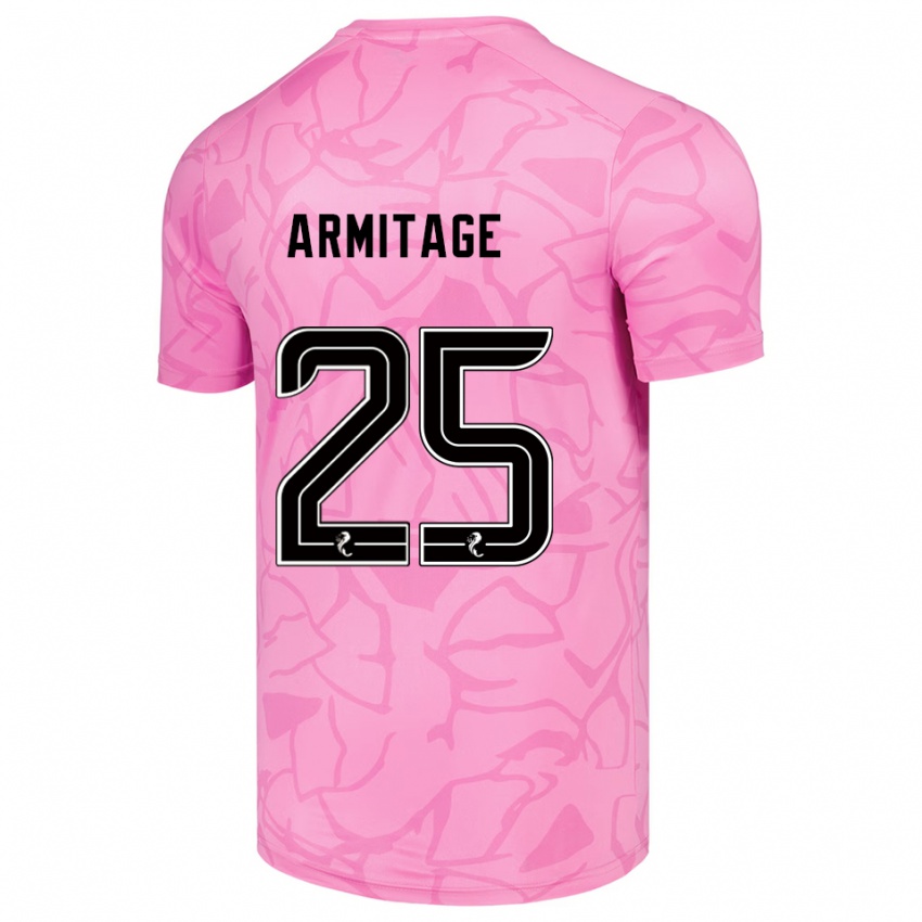 גברים רואנה ארמיטאג׳ #25 שחור ורוד חולצת שוער 2025/26 חולצה קצרה