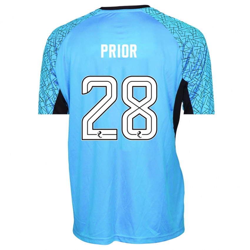 גברים ז'רום פריור #28 כחול שחור חולצת שוער 2025/26 חולצה קצרה