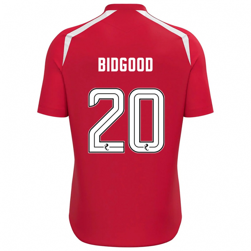 גברים Aoife Bidgood #20 לבן אדום חולצת שוער 2025/26 חולצה קצרה