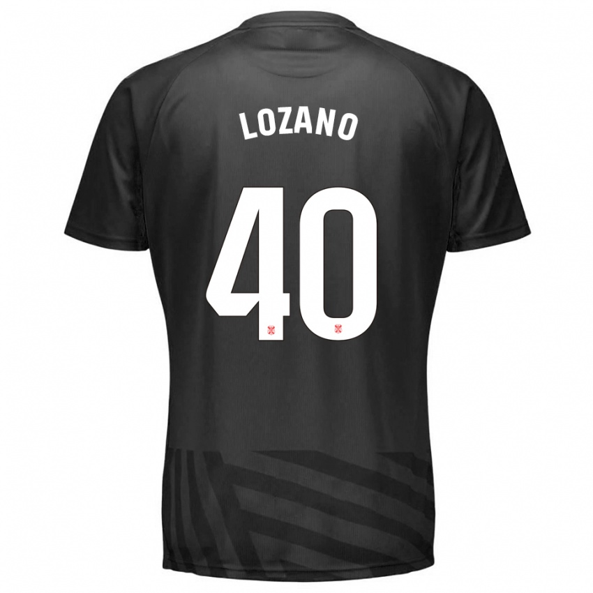 גברים Gabriel Lozano #40 אפור שחור חולצת שוער 2025/26 חולצה קצרה