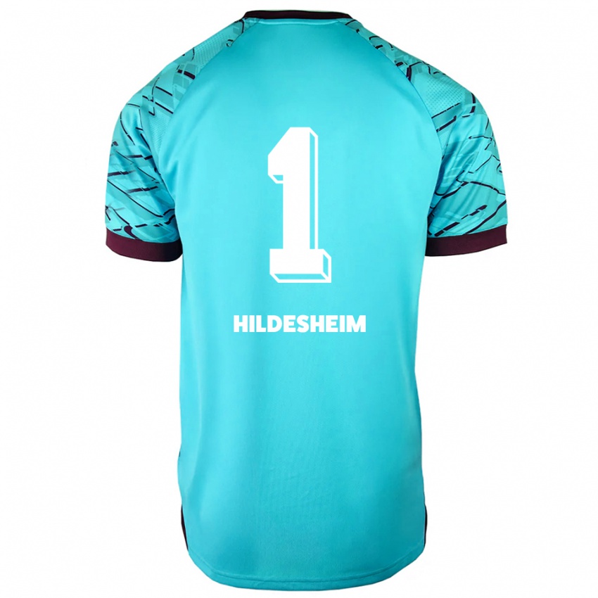 גברים Philip Hildesheim #1 תכלת סגול חולצת שוער 2025/26 חולצה קצרה