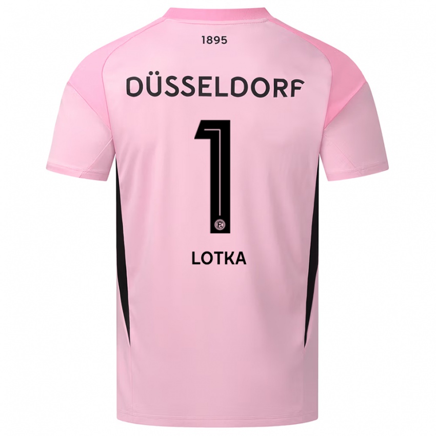 גברים מרסל לוטקה #1 ורוד שחור חולצת שוער 2025/26 חולצה קצרה