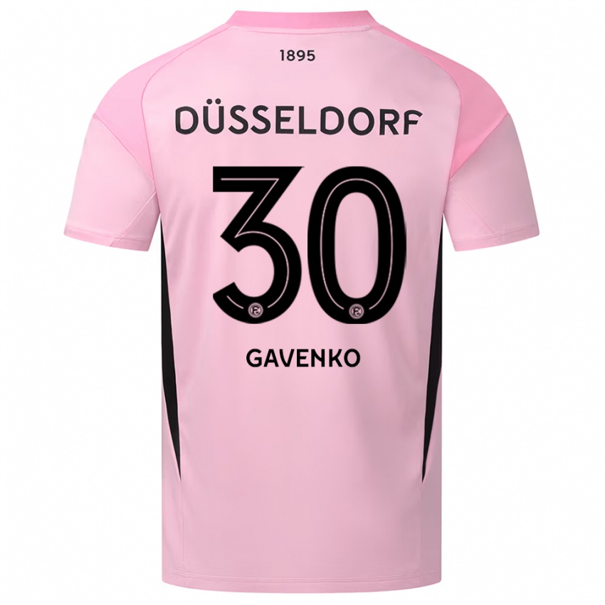 גברים Ivan Gavenko #30 ורוד שחור חולצת שוער 2025/26 חולצה קצרה