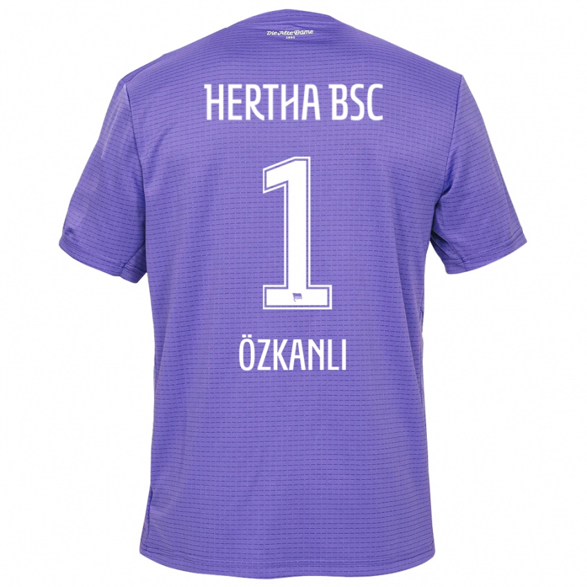 גברים Burak Özkanli #1 סגול לבן חולצת שוער 2025/26 חולצה קצרה