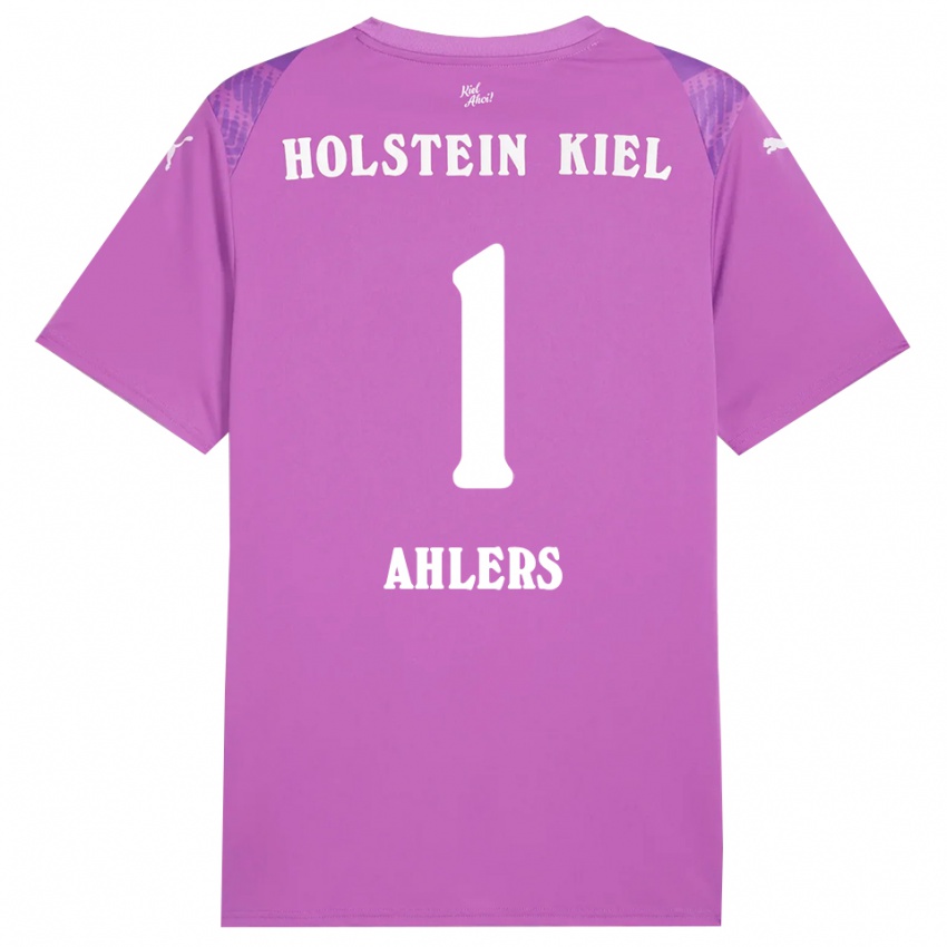 גברים נואה לואי אהלרס #1 סגול לבן חולצת שוער 2025/26 חולצה קצרה