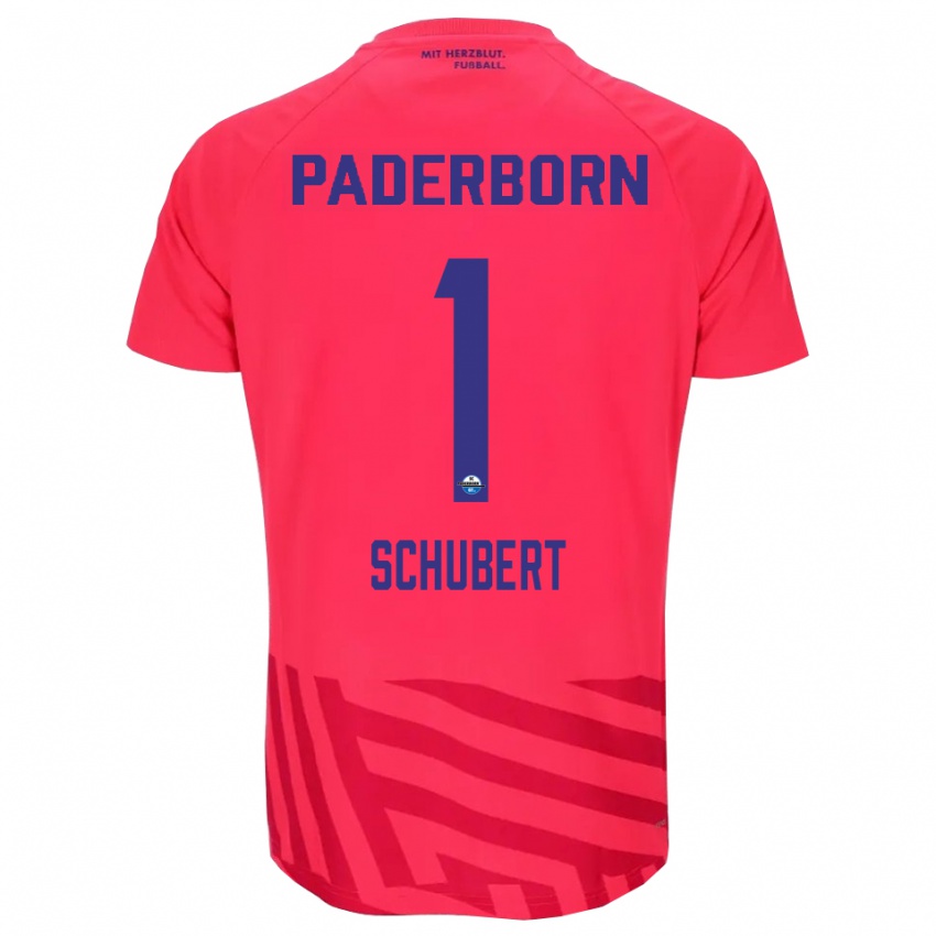 גברים מרקוס שוברט #1 אדום שחור חולצת שוער 2025/26 חולצה קצרה