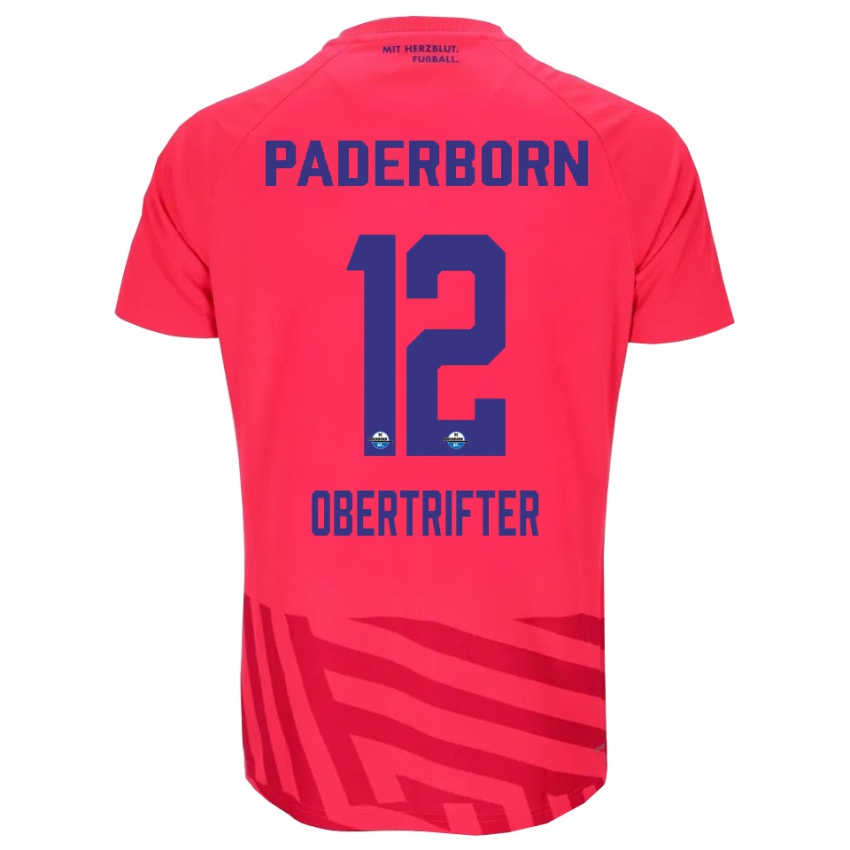 גברים בן ג׳וליוס אוברטריפטר #12 אדום שחור חולצת שוער 2025/26 חולצה קצרה