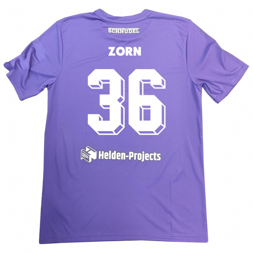 גברים אמיל זורן #36 סגול לבן חולצת שוער 2025/26 חולצה קצרה