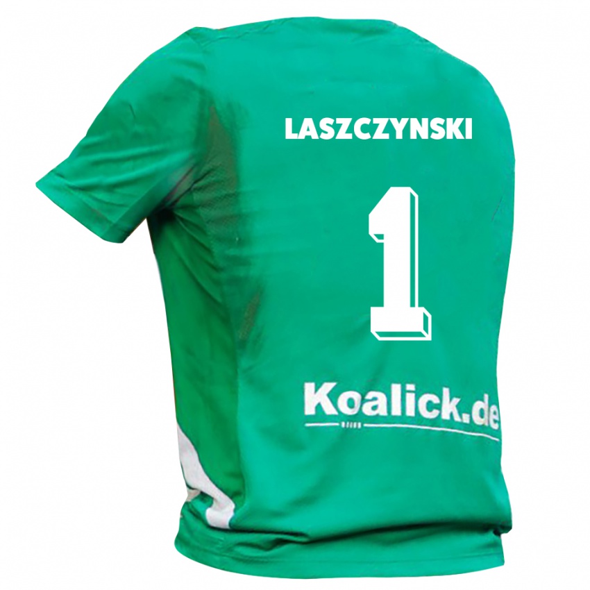 גברים אדם לשצ׳ינסקי #1 ירוק לבן חולצת שוער 2025/26 חולצה קצרה