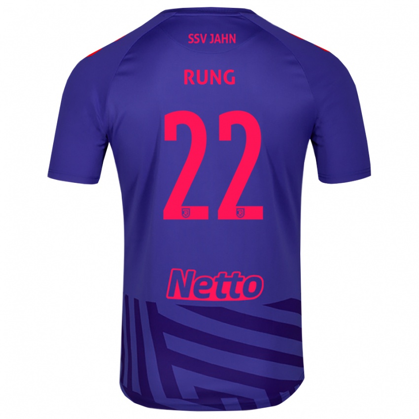 גברים Julian Rung #22 כחול רויאל אדום חולצת שוער 2025/26 חולצה קצרה