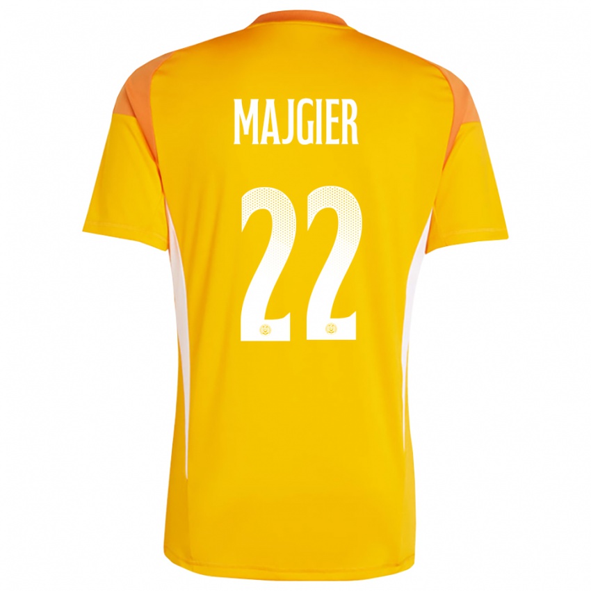 גברים Philipp Majgier #22 כתום לבן חולצת שוער 2025/26 חולצה קצרה