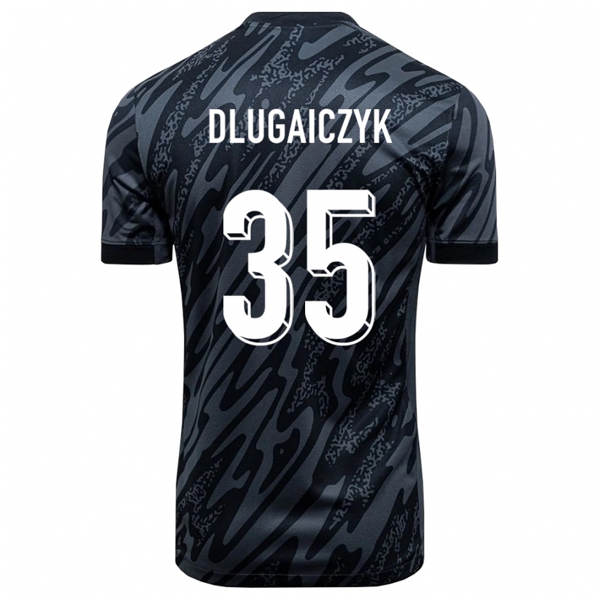 גברים אלכסנדר דלוגייצ'יק #35 שחור אפור חולצת שוער 2025/26 חולצה קצרה