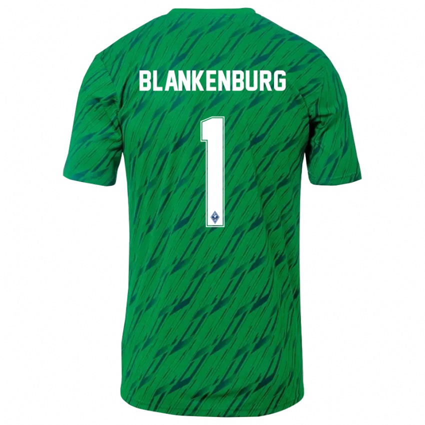 גברים לוקה אליאס בלנקנבורג #1 ירוק לבן חולצת שוער 2025/26 חולצה קצרה