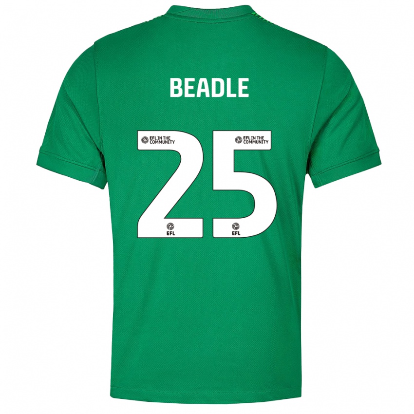 גברים ג׳יימס בידל #25 ירוק לבן חולצת שוער 2025/26 חולצה קצרה