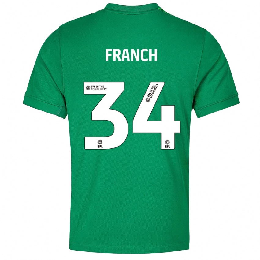 גברים אדריאנה פראנץ' #34 ירוק לבן חולצת שוער 2025/26 חולצה קצרה