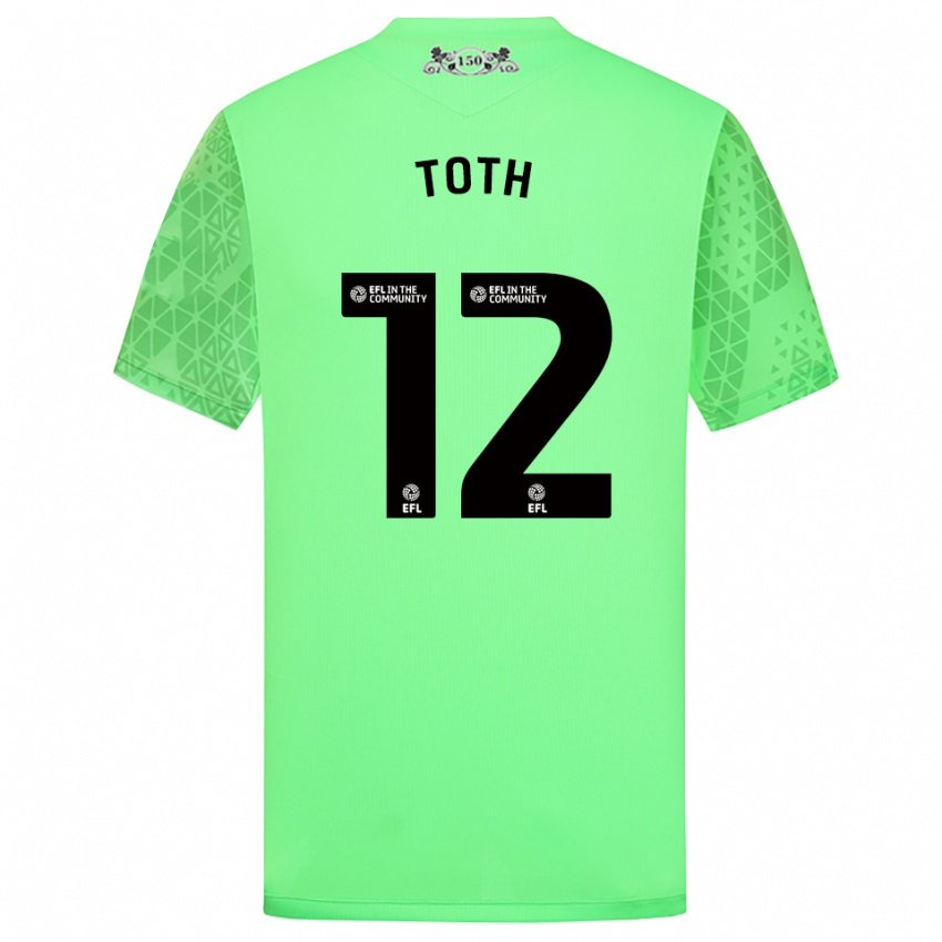 גברים באלאז' טוט #12 ירוק ניאון חולצת שוער 2025/26 חולצה קצרה