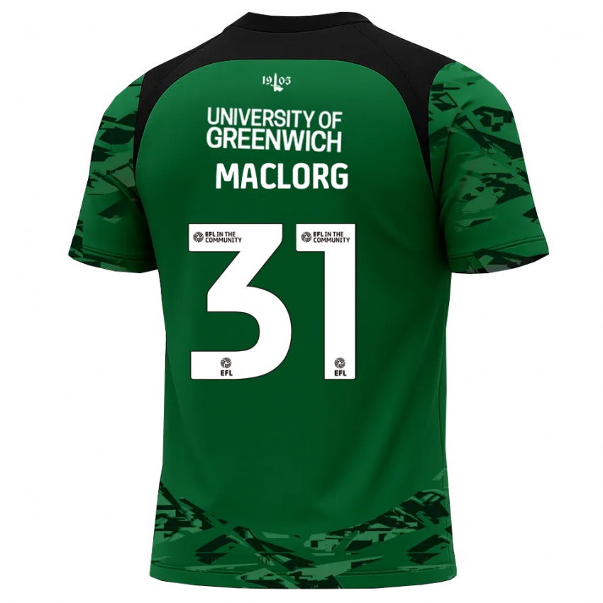 גברים Lennon MacLorg #31 ירוק שחור חולצת שוער 2025/26 חולצה קצרה