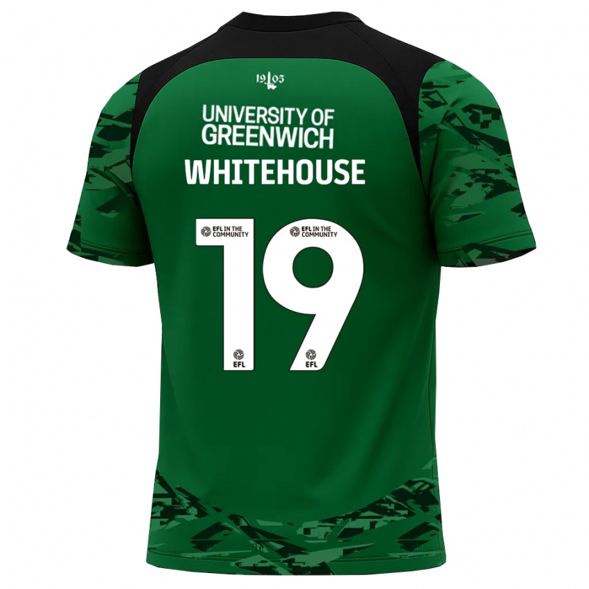 גברים סופי וייטהאוס #19 ירוק שחור חולצת שוער 2025/26 חולצה קצרה