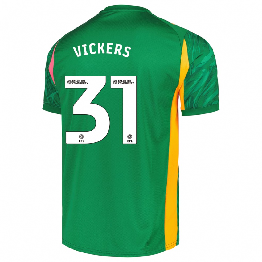 גברים ג'וש ויקרס #31 ירוק ורוד חולצת שוער 2025/26 חולצה קצרה