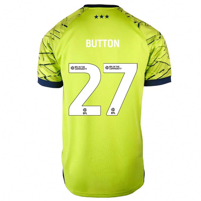 גברים דייוויד באטן #27 ירוק צהוב חולצת שוער 2025/26 חולצה קצרה