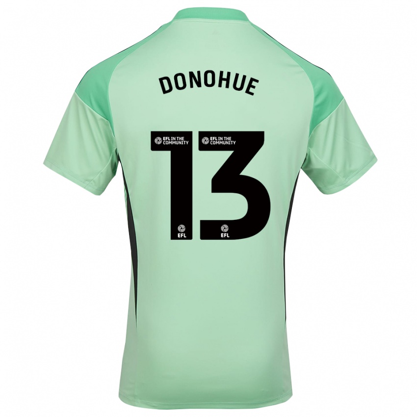 גברים Jake Donohue #13 ירוק בהיר שחור חולצת שוער 2025/26 חולצה קצרה