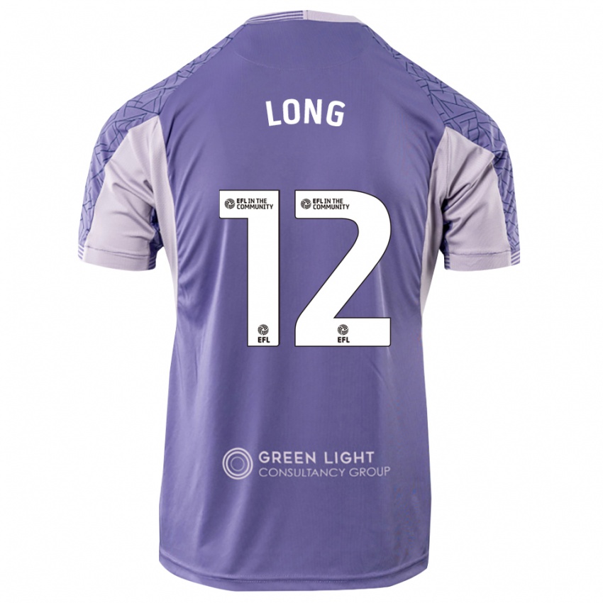 גברים ג'ורג' לונג #12 סגול בהיר חולצת שוער 2025/26 חולצה קצרה