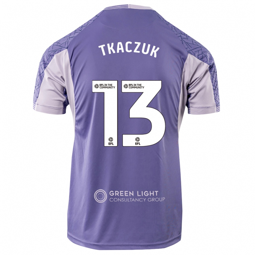 גברים Nikodem Tkaczuk #13 סגול בהיר חולצת שוער 2025/26 חולצה קצרה