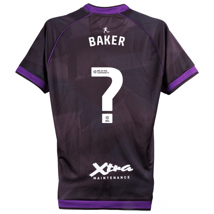 גברים Faye Baker #0 סגול לבן חולצת שוער 2025/26 חולצה קצרה