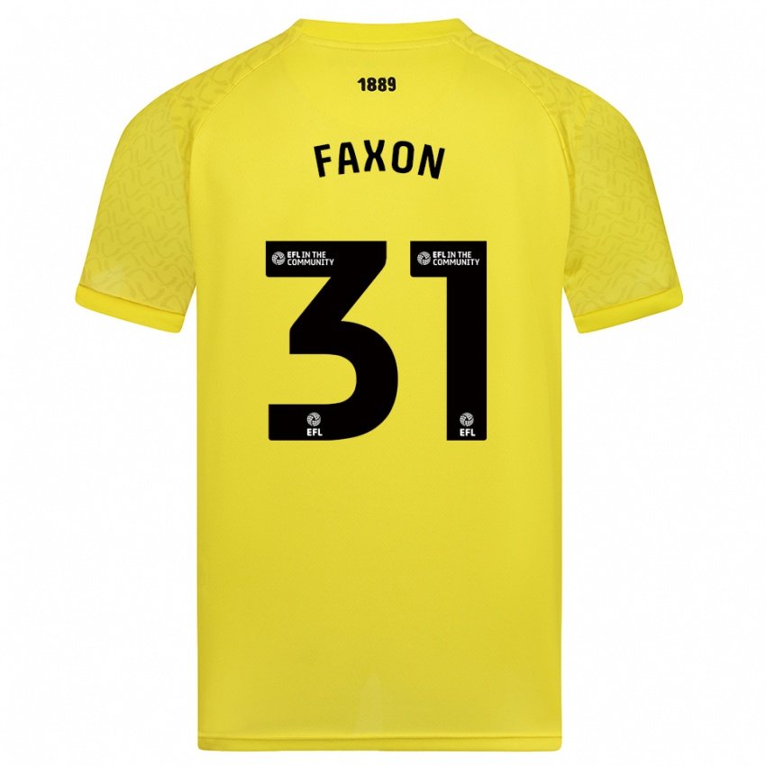 גברים לוק פקסון #31 שחור צהוב חולצת שוער 2025/26 חולצה קצרה