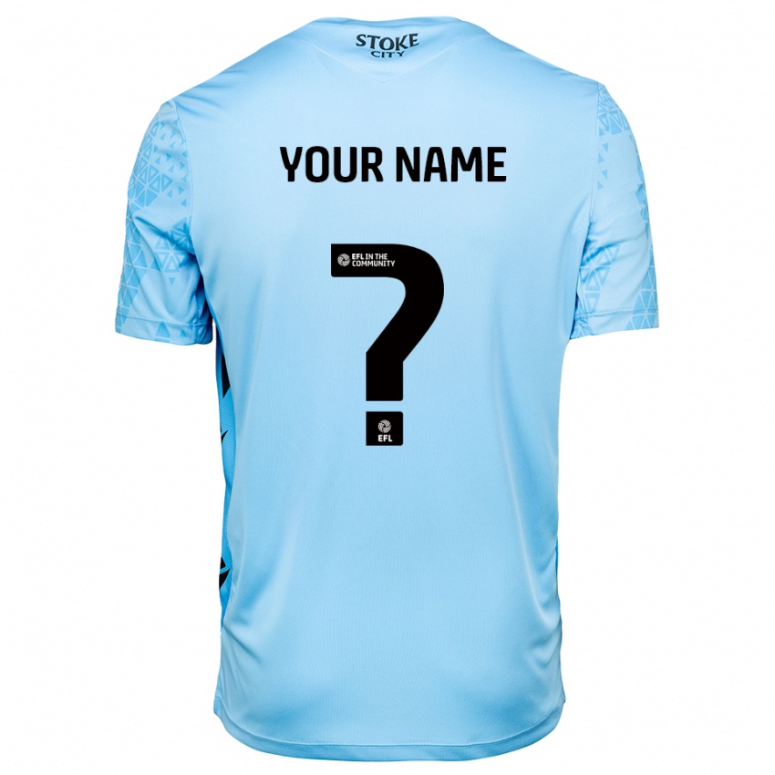 גברים סטוק סיטי תכלת שחור חולצת שוער 2025/26 חולצה קצרה