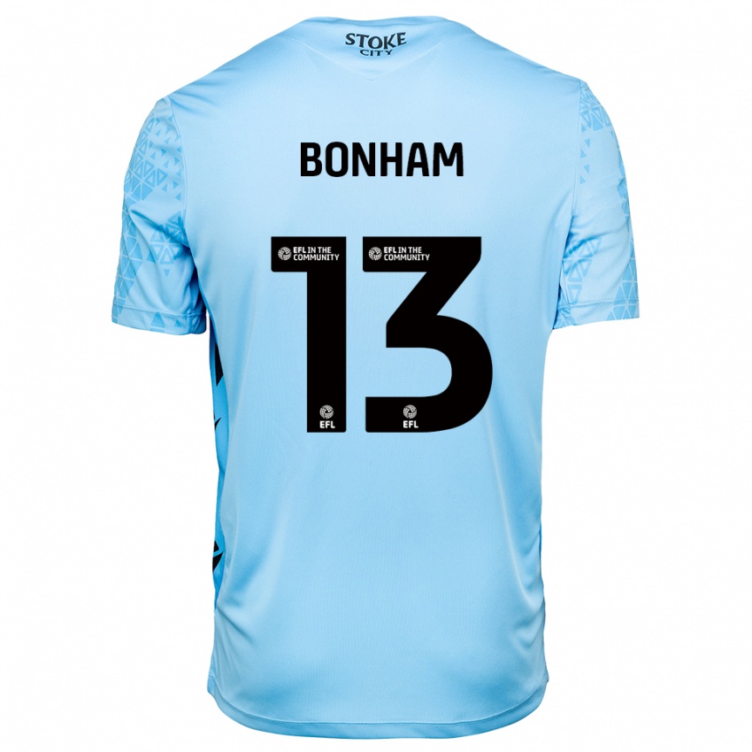 גברים ג'ק בונהם #13 תכלת שחור חולצת שוער 2025/26 חולצה קצרה