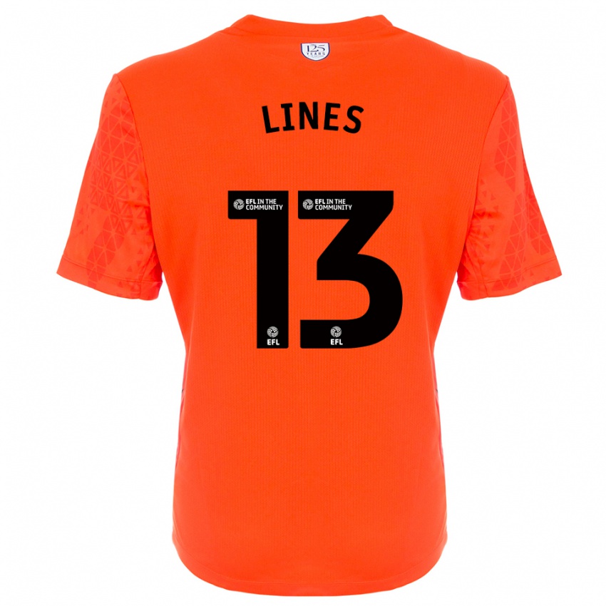 גברים Jack Lines #13 שחור כתום חולצת שוער 2025/26 חולצה קצרה