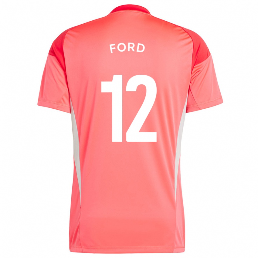 גברים Nathaniel Ford #12 אדום כתום חולצת שוער 2025/26 חולצה קצרה
