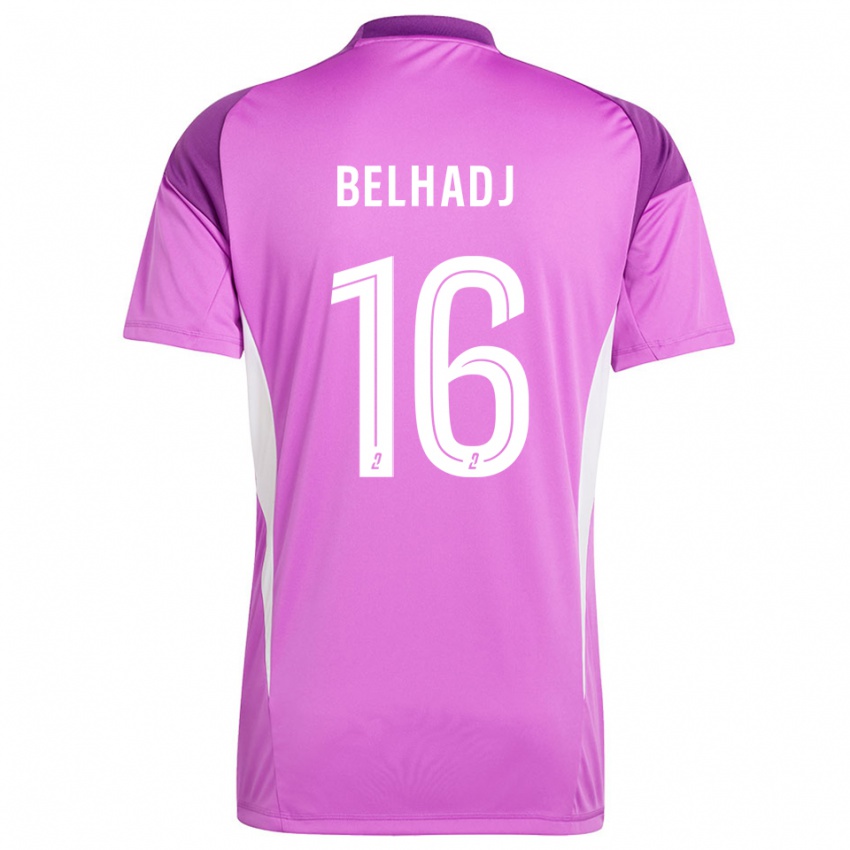 גברים Féerine Belhadj #16 לבנדר חולצת שוער 2025/26 חולצה קצרה