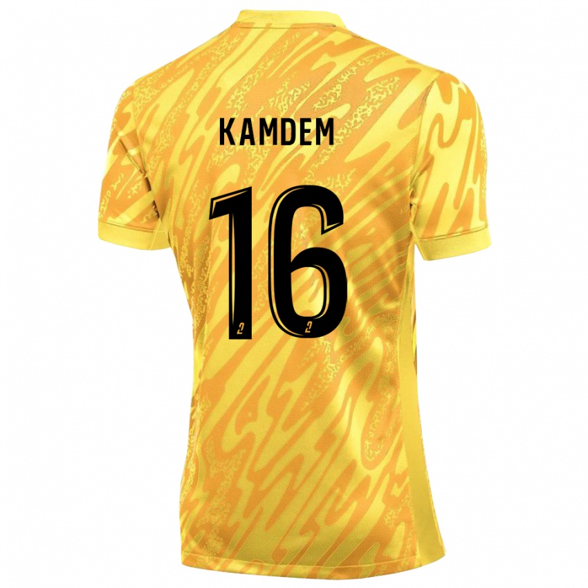 גברים Kevin Kamdem #16 צהוב כתום חולצת שוער 2025/26 חולצה קצרה