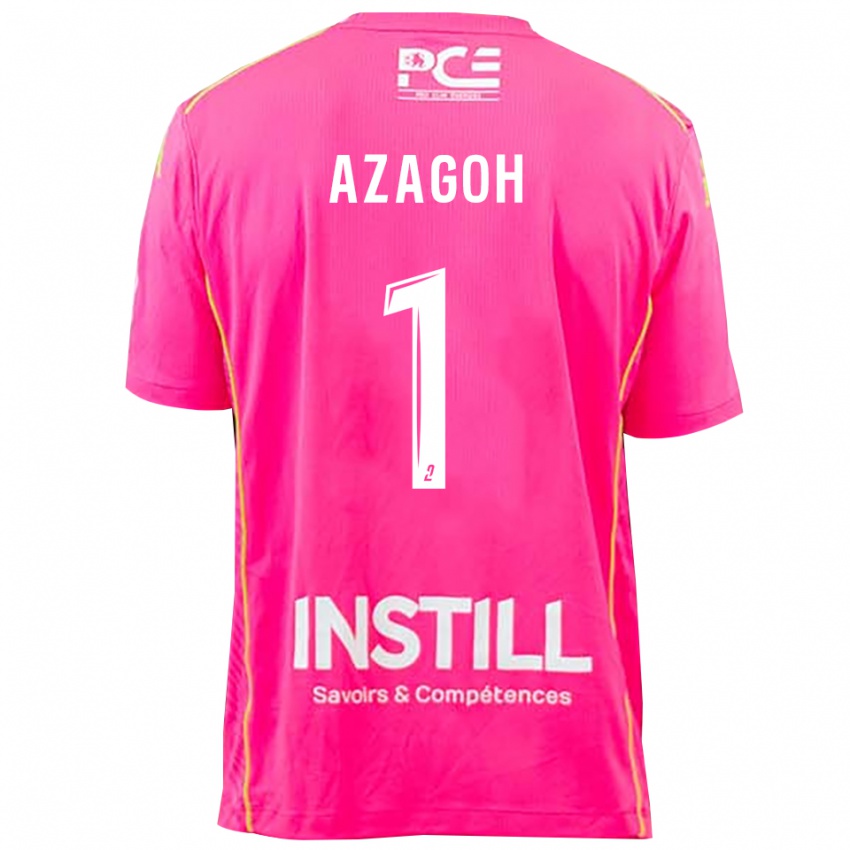 גברים יאניס אזגו #1 מגנטה חולצת שוער 2025/26 חולצה קצרה