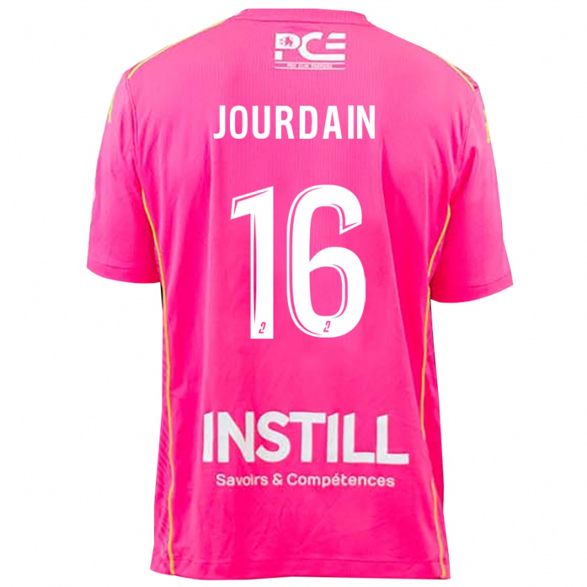 גברים Théo Jourdain #16 מגנטה חולצת שוער 2025/26 חולצה קצרה